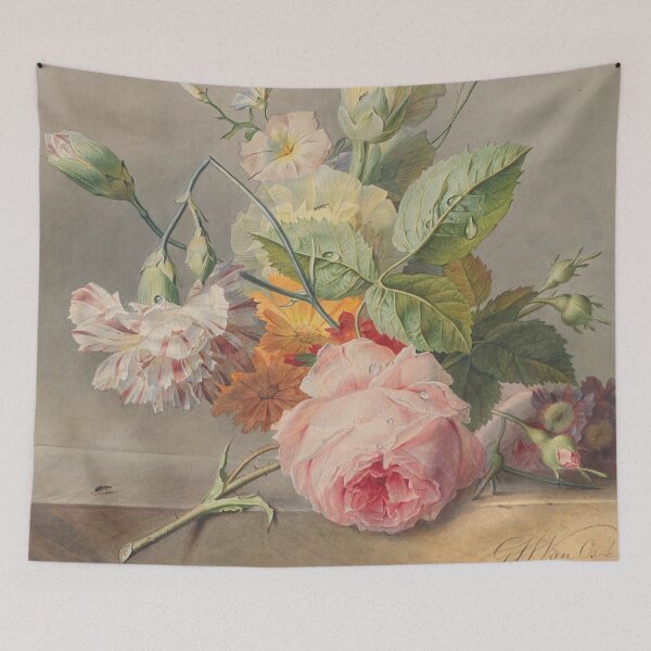 Artikelvorschau, Blumenstillleben von Georgius van Os entworfen und verkauft von linggalibrary.