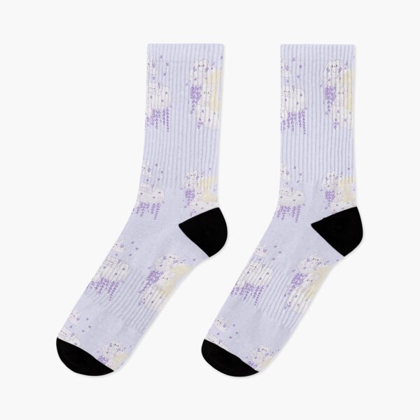 Item preview, bunnies in a purple sky designed and sold by lumiangelica.