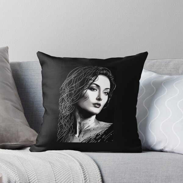 Item preview, portrait of monica bellucci oil painting designed and sold by Bz Clothes.