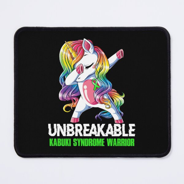 Item preview, Kabuki Syndrome Awareness - Unicorn Kabuki Syndrome Warrior Ribbon UNBREAKABLE designed and sold by Fernandezf.