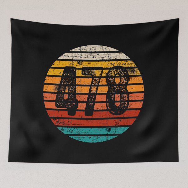Item preview, Distressed Vintage Sunset 478 Area Code designed and sold by Gold Wings Tees.