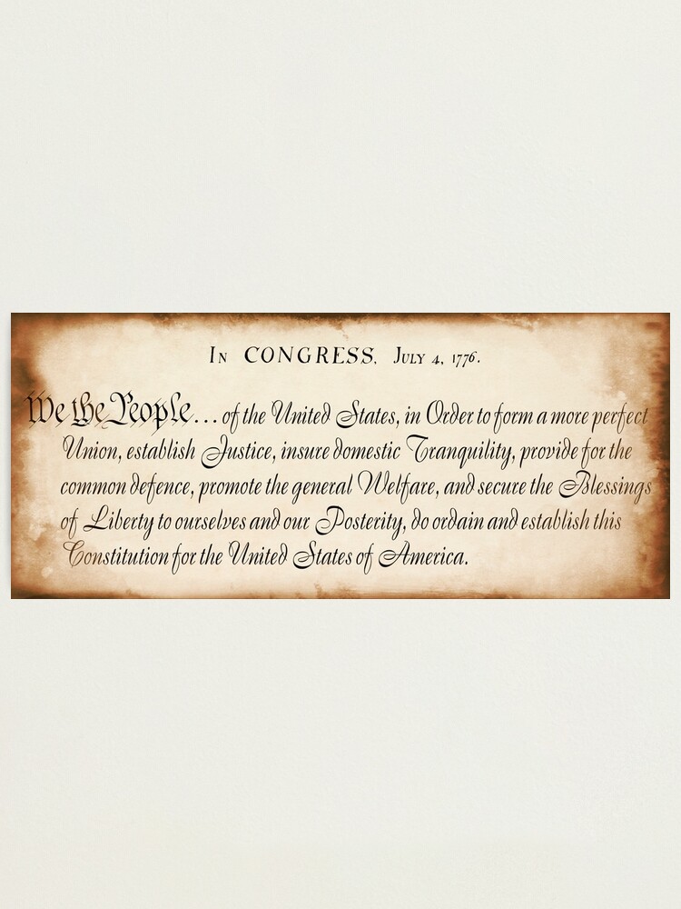 PREAMBLE to the United States Constitution