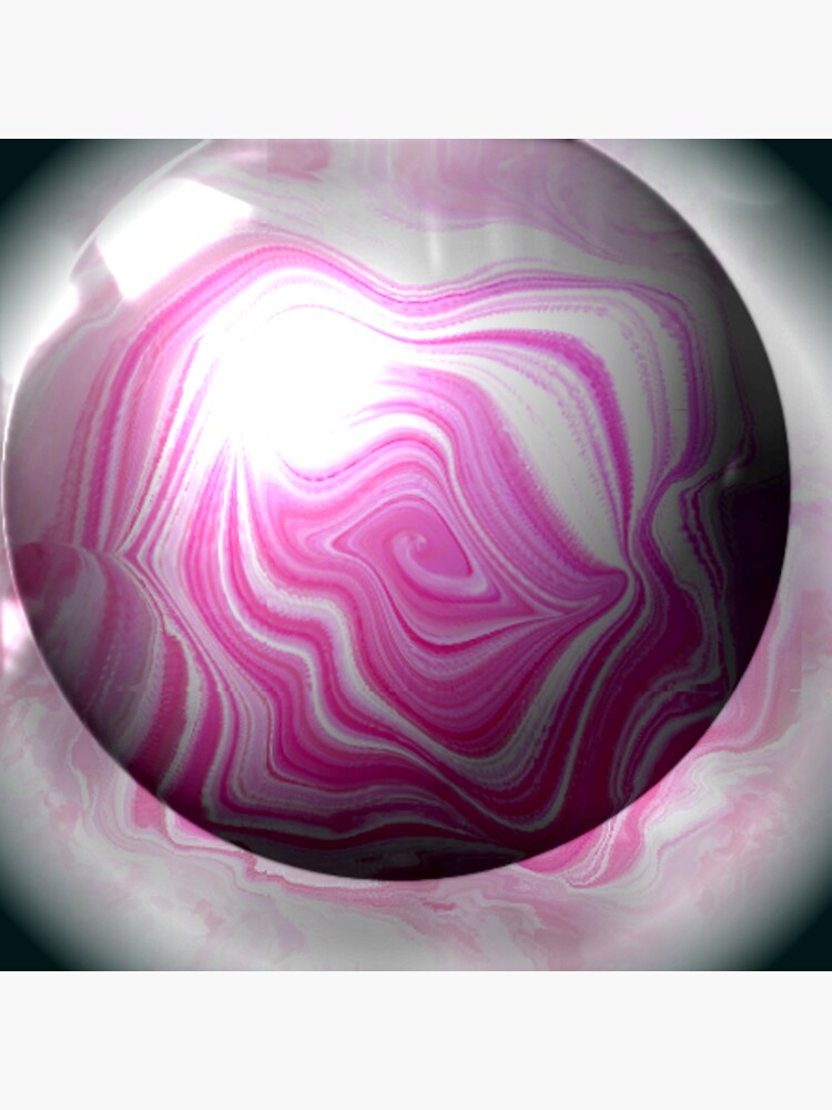 Thumbnail 3 of 3, Art Print, Pink-Grey Bubble designed and sold by Anthropolog.