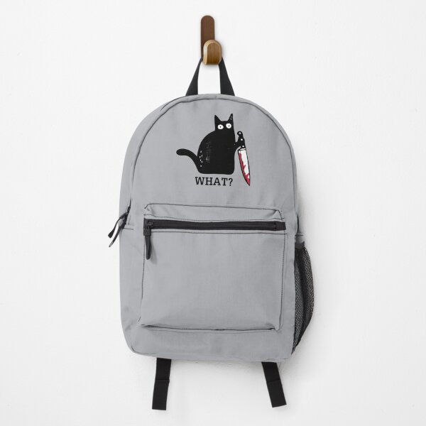 Item preview, What? Cat with Knife - Distressed design designed and sold by risible.