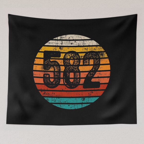 Item preview, Distressed Vintage Sunset 582 Area Code designed and sold by Gold Wings Tees.