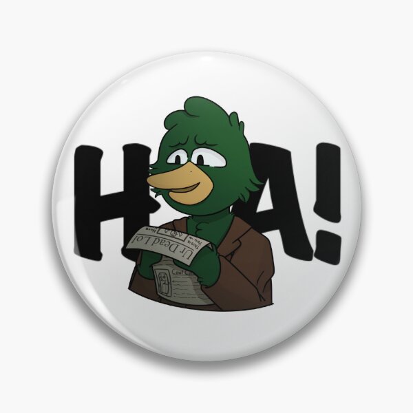 Item preview, Don't Hug Me I'm Scared Duck Sticker/Button designed and sold by Akemi Honda.