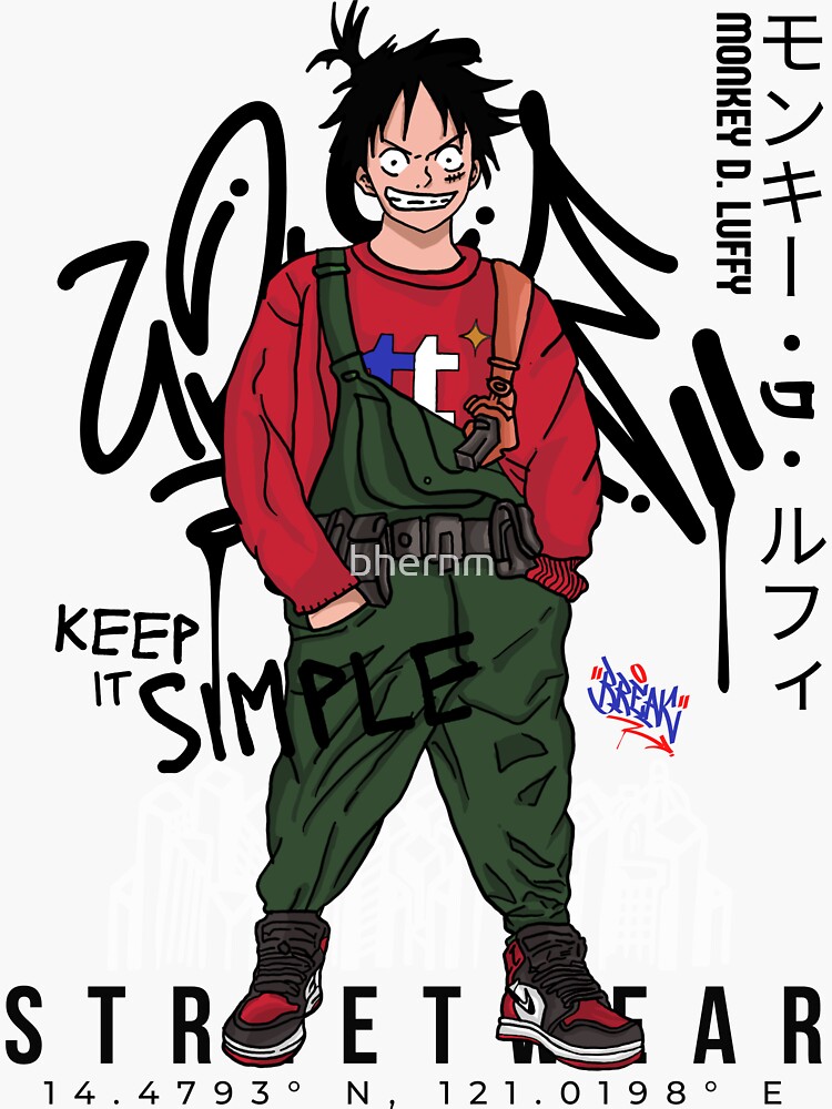 Monkey D. Luffy Supreme Red Children Sweatshirt