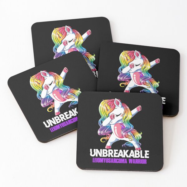 Item preview, Leiomyosarcoma Awareness - Unicorn Leiomyosarcoma Warrior Ribbon UNBREAKABLE designed and sold by Fernandezf.