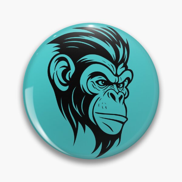 Item preview, Simpel Chimpanzee, Black & Transparent version. designed and sold by Gert Street.