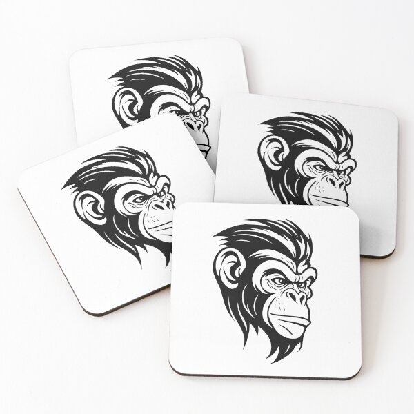 Item preview, Simpel Chimpanzee, Black & Transparent version. designed and sold by Gert Street.