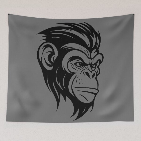 Item preview, Simpel Chimpanzee, Black & Transparent version. designed and sold by Gert Street.