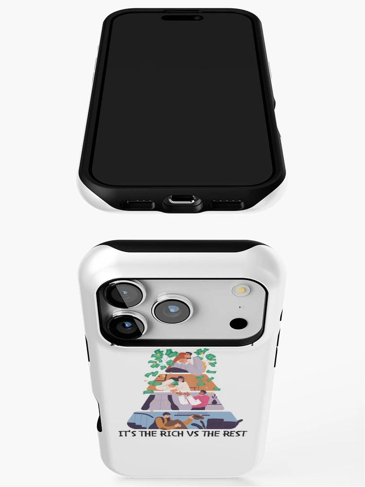 Thumbnail 3 of 4, iPhone Case, The RICH vs the REST designed and sold by MeaganMoo.