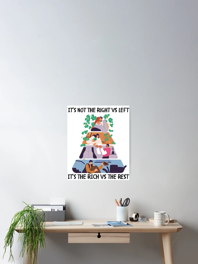 Thumbnail 2 of 3, Poster, The RICH vs the REST designed and sold by MeaganMoo.