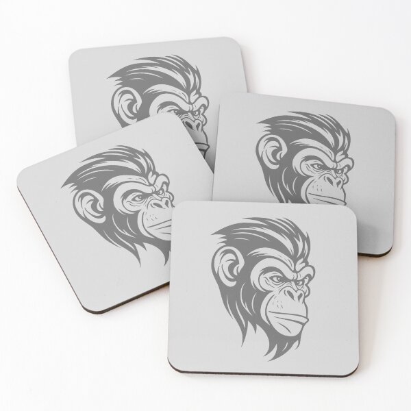 Item preview, Simpel Chimpanzee, Grey & Transparent version. designed and sold by Gert Street.