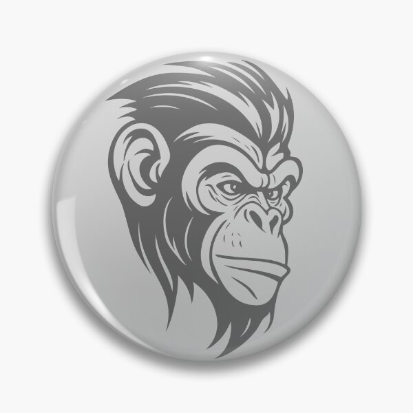 Item preview, Simpel Chimpanzee, Grey & Transparent version. designed and sold by Gert Street.