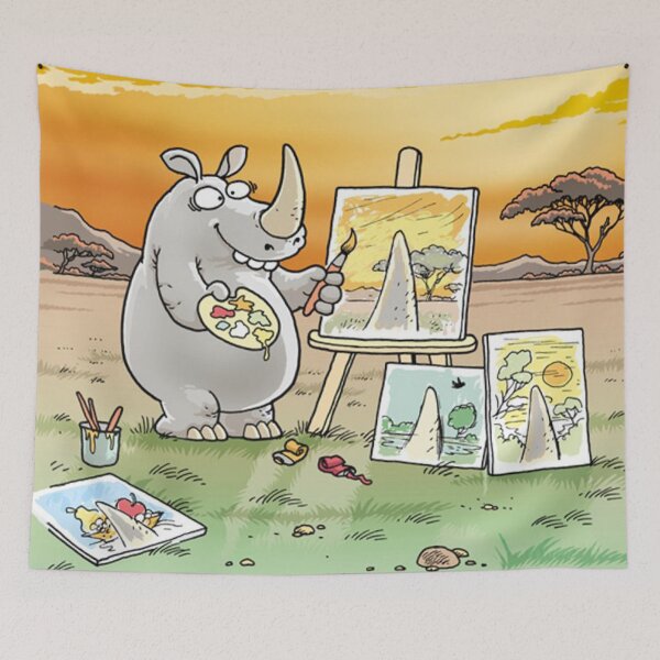Item preview, Self-portrait of a rhinoceros designed and sold by StreetNoise.