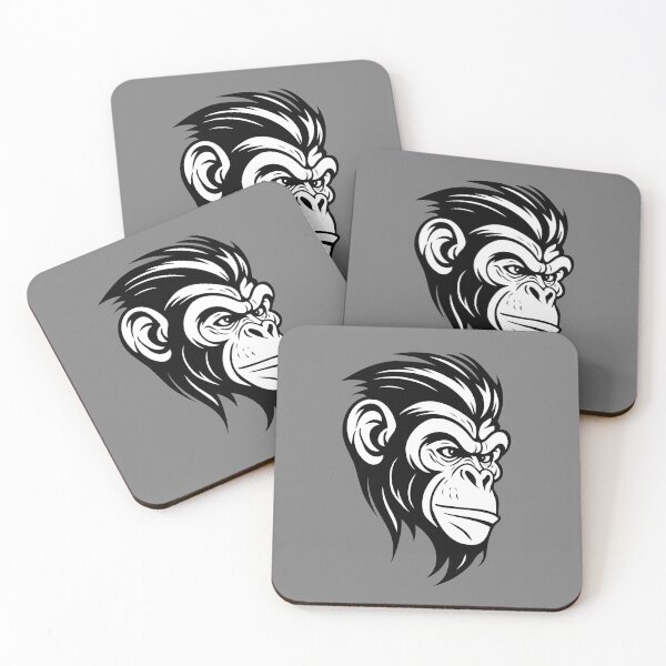 Item preview, Simpel Chimpanzee, Black & White version. designed and sold by Gert Street.