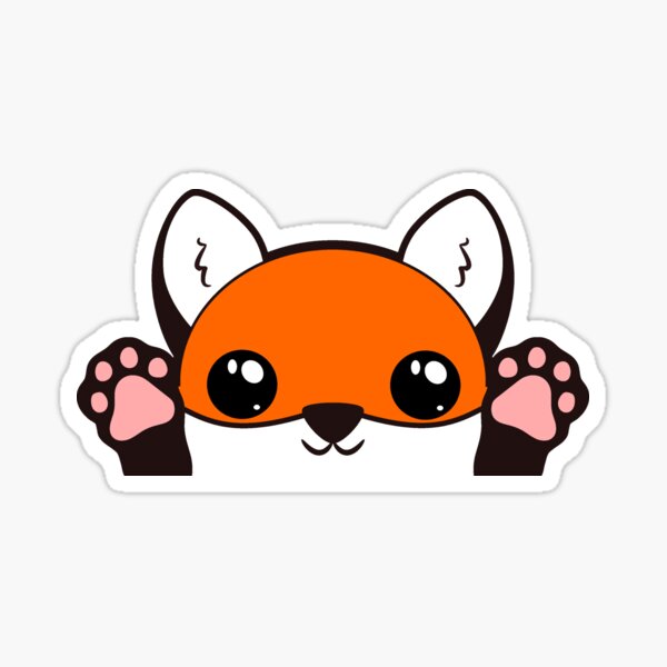 Fox Paws Sticker