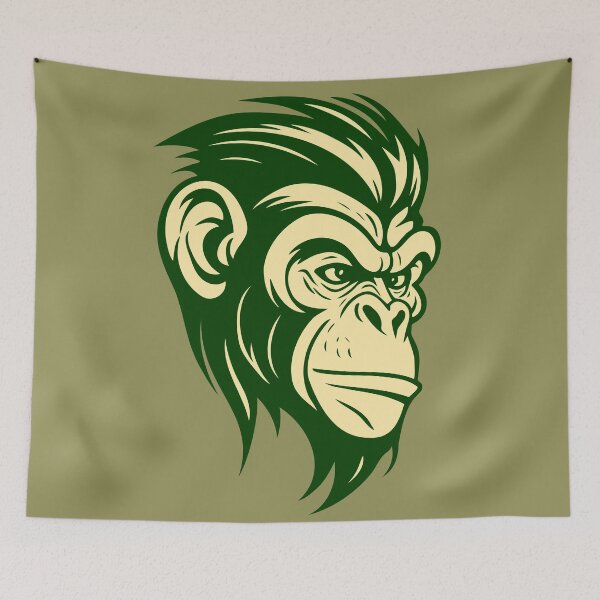 Item preview, Simpel Chimpanzee, Yellow & Green version. designed and sold by Gert Street.