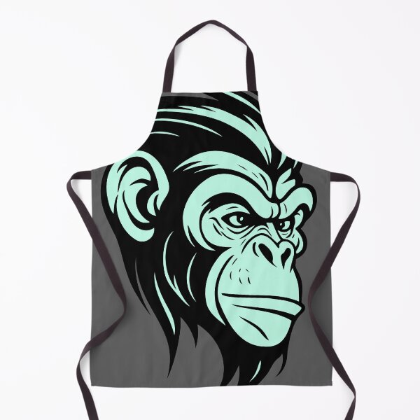Item preview, Simpel Chimpanzee, Black & Cyan version. designed and sold by Gert Street.