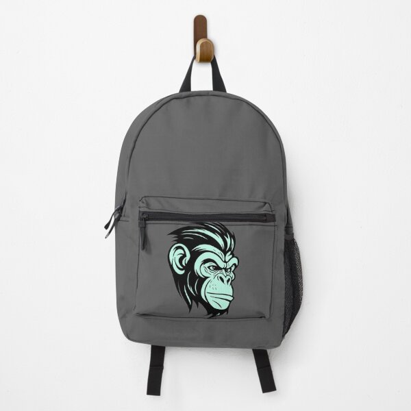 Item preview, Simpel Chimpanzee, Black & Cyan version. designed and sold by Gert Street.