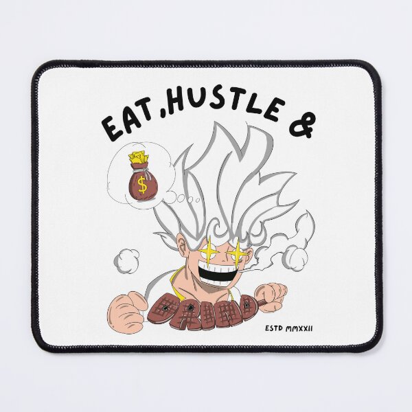 Item preview, Luffy Eat, Hustle & Grind  designed and sold by bhernm.