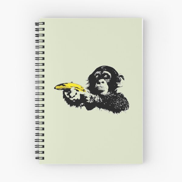 Item preview, Banksy Banana Monkey designed and sold by HebeReynolds.