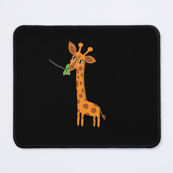 Item preview, Cartoon Giraffe Eating leaves off a Branch designed and sold by PrintPortal.