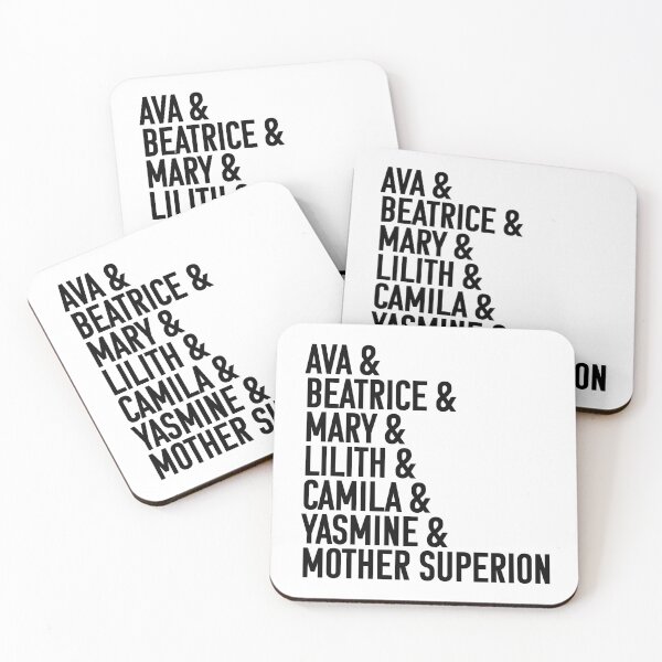 Item preview, Character names (v3 black text) - Warrior Nun designed and sold by Queerdelion.