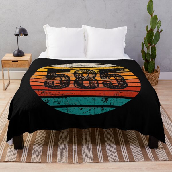 Item preview, Distressed Vintage Sunset 585 Area Code designed and sold by Gold Wings Tees.