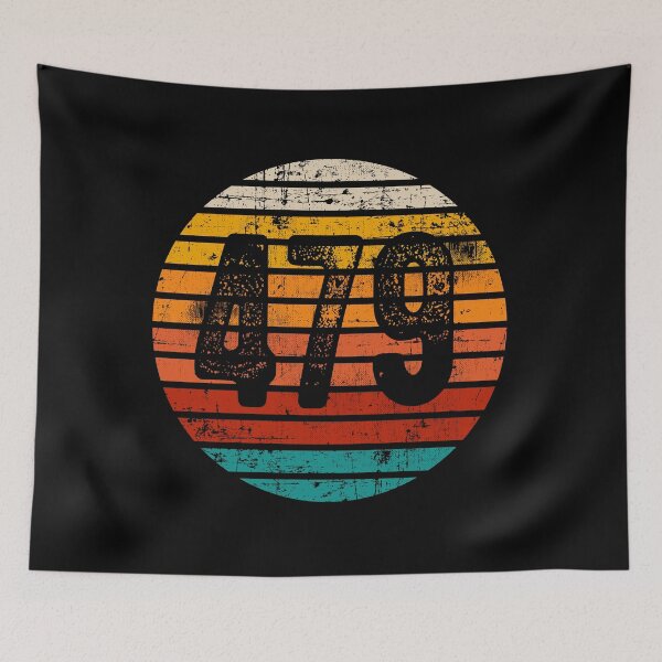 Item preview, Distressed Vintage Sunset 479 Area Code designed and sold by Gold Wings Tees.