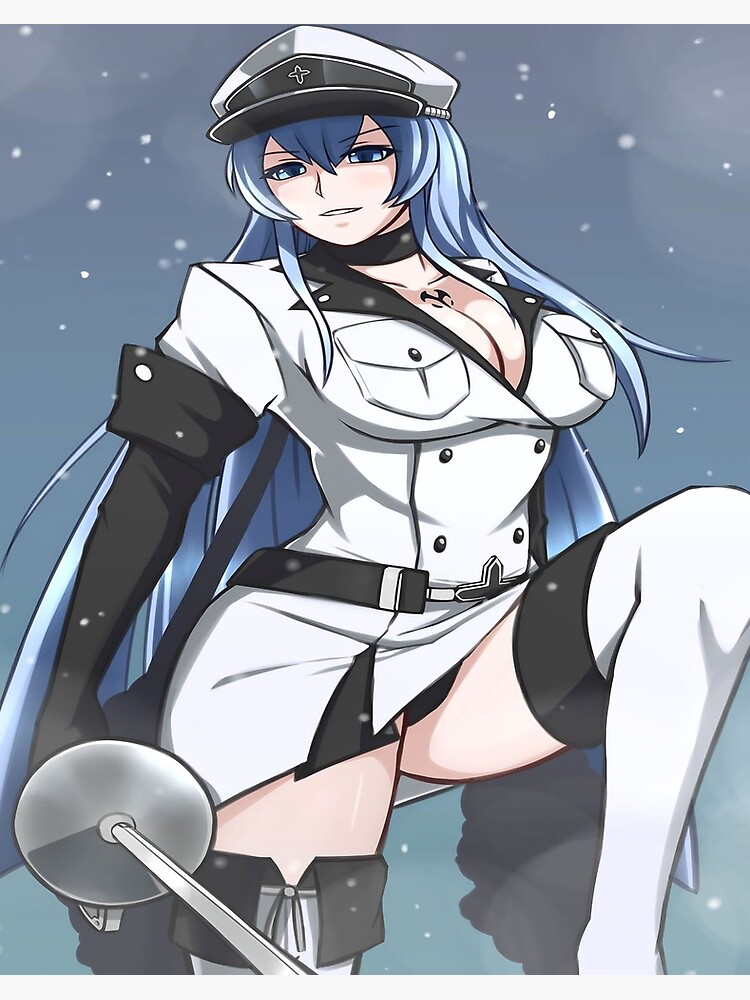 Esdeath Akame Ga Kill Anime Girl Gift | Art Board Print