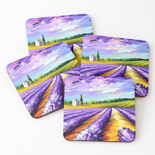 Item preview, Lavender Field and Skies designed and sold by Milky-Way-Local.
