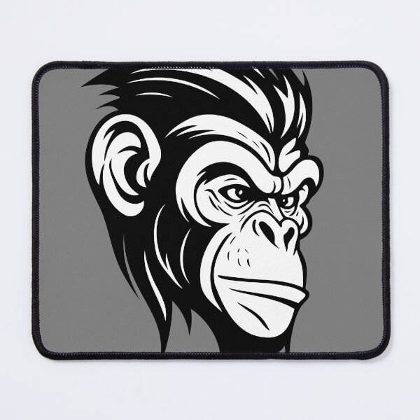 Item preview, Simpel Chimpanzee, Black & White version. designed and sold by Gert Street.