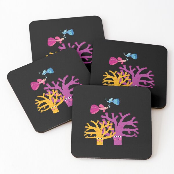 Item preview, Fun Cartoon Underwater Coral, Guppies designed and sold by PrintPortal.