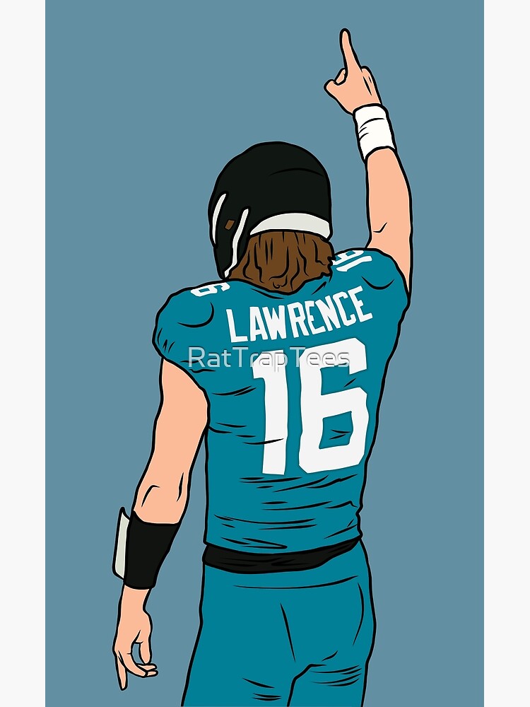 Trevor Lawrence Football Paper Poster Jaguars - Trevor Lawrence - Sticker