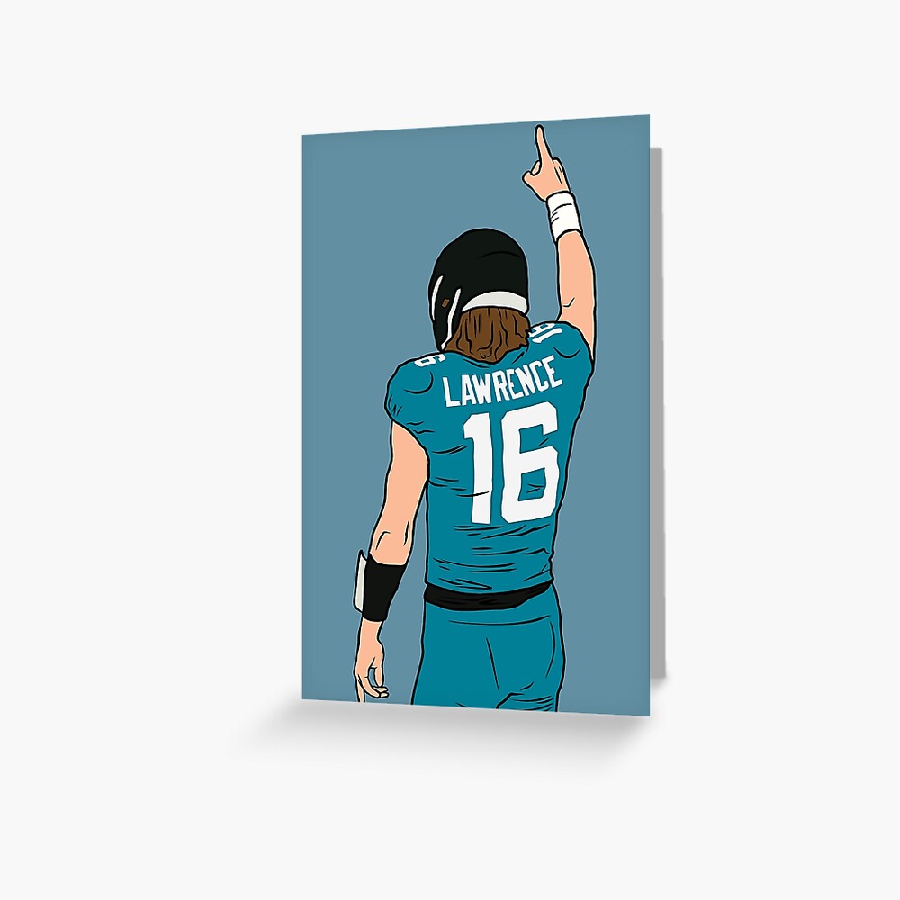 Trevor Lawrence Jacksonville Jaguars Greeting Card Gift Card 