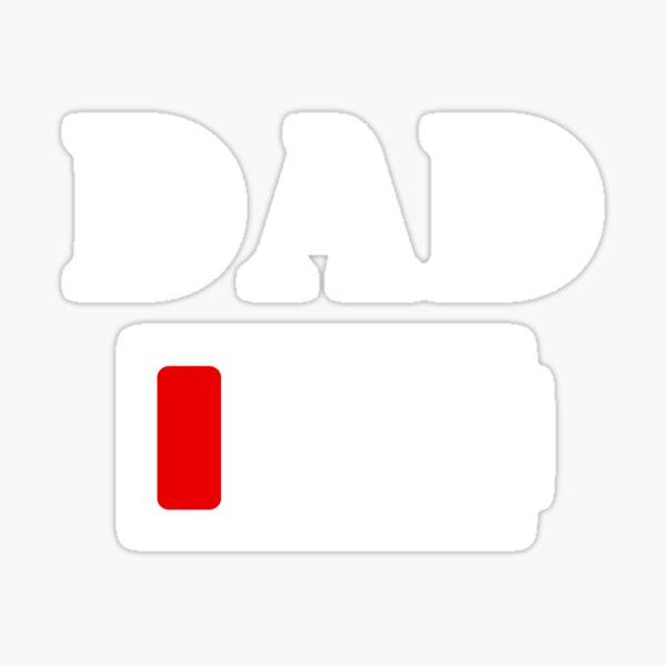 Item preview, Dad Low Battery Funny Father's Day tired designed and sold by MouDantArts.