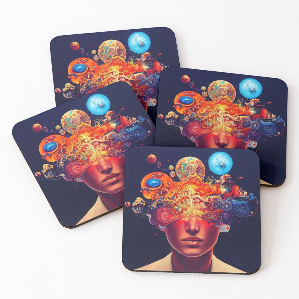 Item preview, Coasters (Set of 4) designed and sold by RenaissanceAI.