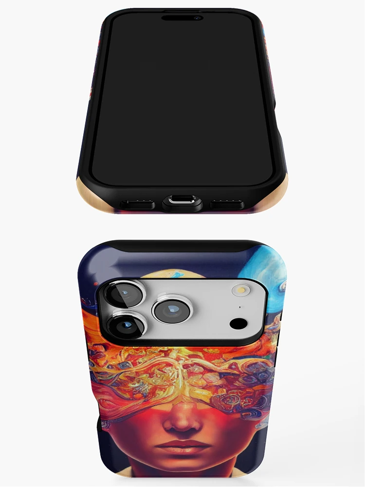 Thumbnail 3 of 4, iPhone Case, Exploding head | Use your imagination designed and sold by RenaissanceAI.