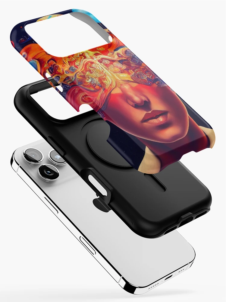 Thumbnail 2 of 4, iPhone Case, Exploding head | Use your imagination designed and sold by RenaissanceAI.