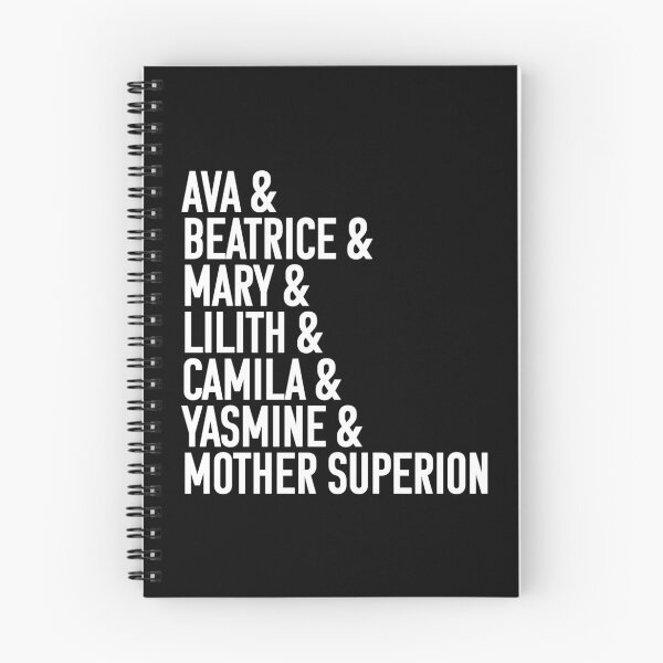 Item preview, Character names (v3 white text) - Warrior Nun designed and sold by Queerdelion.
