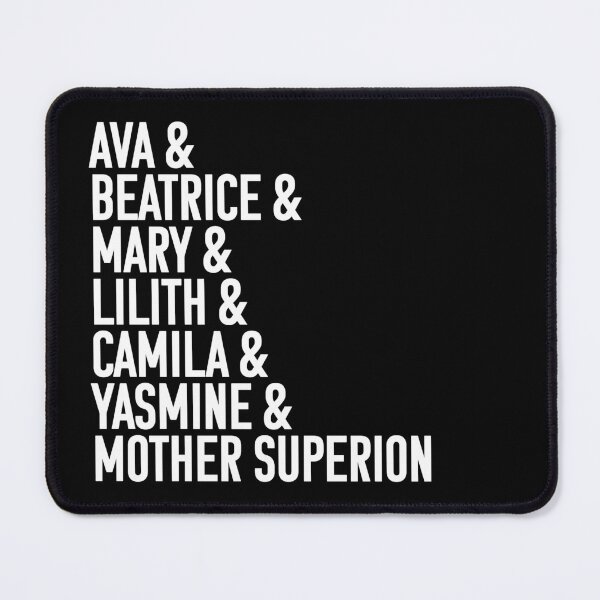 Item preview, Character names (v3 white text) - Warrior Nun designed and sold by Queerdelion.