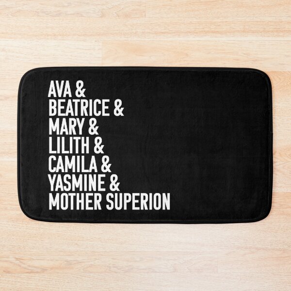 Item preview, Character names (v3 white text) - Warrior Nun designed and sold by Queerdelion.
