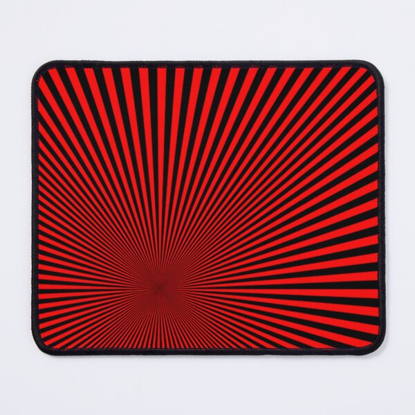 Item preview, Red And Black Optical Illusion Striped Lines  designed and sold by LMoonDesigns.