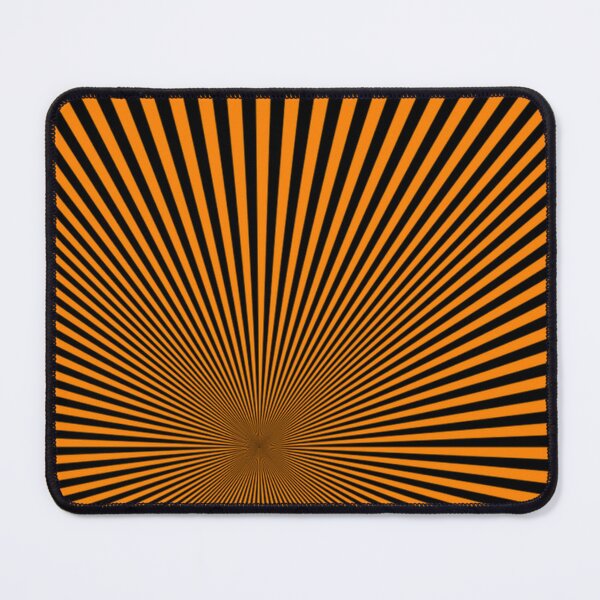 Item preview, Orange  And Black Optical Illusion Striped Lines  designed and sold by LMoonDesigns.