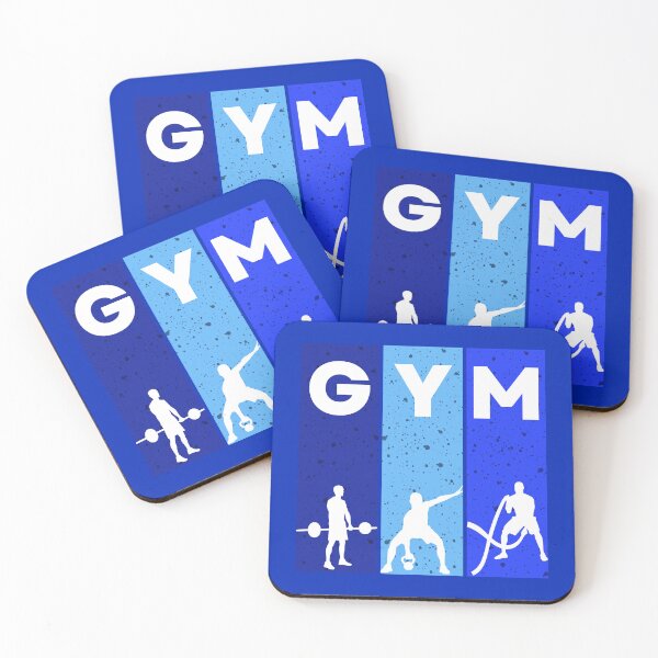 Aperçu de l'œuvre Typographie bleue GYM créée et vendue par FuzzDC.