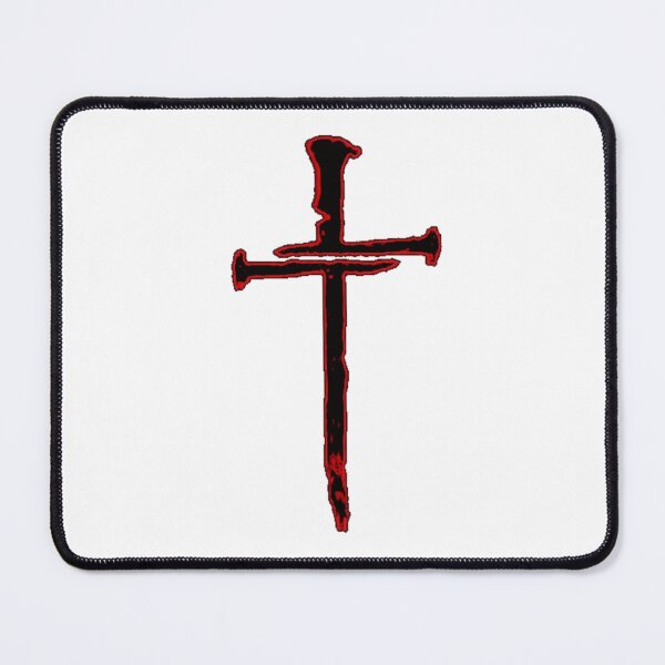 Item preview, Cross of Nails Black and Red Color designed and sold by Rowena Jones.