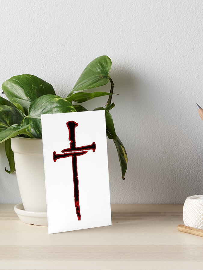 Wooden Christian Cross With a Crown of Thorns Art Board Print for Sale by  Rowena Jones