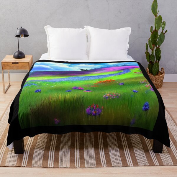 Item preview, Field of Flowers 5 - Throw Pillows and Prints.  designed and sold by ScatterHub.